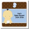 Baby Boy Asian - Square Personalized Baby Shower Sticker Labels thumbnail