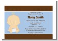 Baby Boy Caucasian - Baby Shower Petite Invitations thumbnail