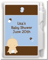 Baby Boy Caucasian - Baby Shower Personalized Notebook Favor