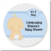 Baby Boy Caucasian - Personalized Baby Shower Table Confetti