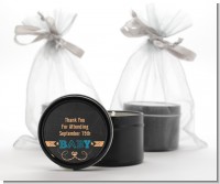 Baby Boy Chalk Inspired - Baby Shower Black Candle Tin Favors