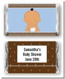 Baby Boy Hispanic - Personalized Baby Shower Mini Candy Bar Wrappers