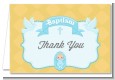 Baby Boy - Baptism / Christening Thank You Cards thumbnail