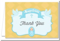 Baby Boy - Baptism / Christening Thank You Cards