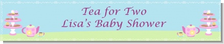 Baby Brewing Tea Party - Personalized Baby Shower Banners