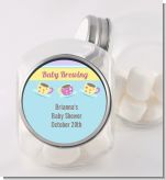 Baby Brewing Tea Party - Personalized Baby Shower Candy Jar