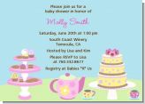 Tea Party Baby Shower Invitations