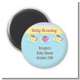 Baby Brewing Tea Party - Personalized Baby Shower Magnet Favors thumbnail