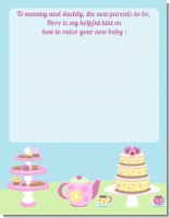 Baby Brewing Tea Party - Baby Shower Notes of Advice