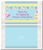 Baby Brewing Tea Party - Personalized Popcorn Wrapper Baby Shower Favors