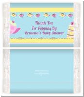 Baby Brewing Tea Party - Personalized Popcorn Wrapper Baby Shower Favors