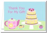 Baby Brewing Tea Party - Baby Shower Thank You Cards