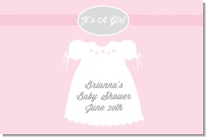 Sweet Little Lady - Personalized Baby Shower Placemats