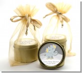 Baby Elephant - Baby Shower Gold Tin Candle Favors