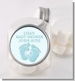 Baby Feet Baby Boy - Personalized Baby Shower Candy Jar thumbnail