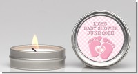 Baby Feet Baby Girl - Baby Shower Candle Favors