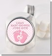 Baby Feet Baby Girl - Personalized Baby Shower Candy Jar thumbnail
