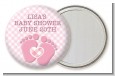 Baby Feet Baby Girl - Personalized Baby Shower Pocket Mirror Favors thumbnail