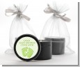 Baby Feet Baby Green - Baby Shower Black Candle Tin Favors thumbnail