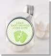 Baby Feet Baby Green - Personalized Baby Shower Candy Jar thumbnail