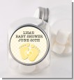 Baby Feet Neutral - Personalized Baby Shower Candy Jar thumbnail