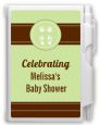 Baby Feet Pitter Patter Neutral - Baby Shower Personalized Notebook Favor thumbnail