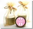 Baby Feet Pitter Patter Pink - Baby Shower Gold Tin Candle Favors thumbnail