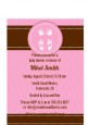 Baby Feet Pitter Patter Pink - Baby Shower Petite Invitations thumbnail