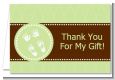 Baby Feet Pitter Patter Neutral - Baby Shower Thank You Cards thumbnail