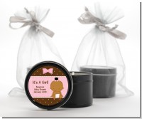 Baby Girl African American - Baby Shower Black Candle Tin Favors