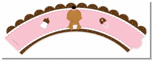 Baby Girl African American - Baby Shower Cupcake Wrappers