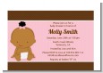 Baby Girl African American - Baby Shower Petite Invitations thumbnail