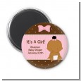 Baby Girl African American - Personalized Baby Shower Magnet Favors thumbnail