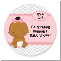 Baby Girl African American - Personalized Baby Shower Table Confetti