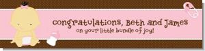 Baby Girl Asian - Personalized Baby Shower Banners