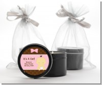 Baby Girl Asian - Baby Shower Black Candle Tin Favors