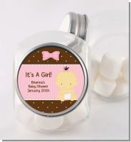Baby Girl Asian - Personalized Baby Shower Candy Jar