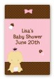 Baby Girl Asian - Custom Large Rectangle Baby Shower Sticker/Labels thumbnail