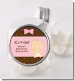 Baby Girl Caucasian - Personalized Baby Shower Candy Jar thumbnail