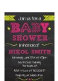 Baby Girl Chalk Inspired - Baby Shower Petite Invitations thumbnail