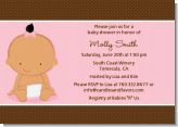 Baby Girl Hispanic - Baby Shower Invitations