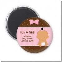 Baby Girl Hispanic - Personalized Baby Shower Magnet Favors