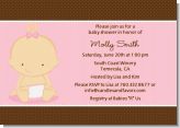 Baby Girl Caucasian - Baby Shower Invitations