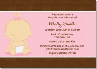 Baby Girl Caucasian - Baby Shower Invitations