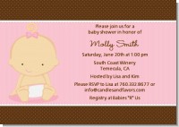 Baby Girl Caucasian - Baby Shower Invitations