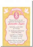 Baby Girl - Baptism / Christening Petite Invitations