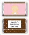 Baby Girl Caucasian - Personalized Baby Shower Mini Candy Bar Wrappers thumbnail