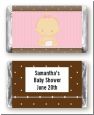 Baby Girl Caucasian - Personalized Baby Shower Mini Candy Bar Wrappers thumbnail