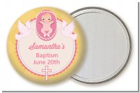 Baby Girl - Personalized Baptism / Christening Pocket Mirror Favors