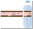Baby Girl Caucasian - Personalized Baby Shower Water Bottle Labels thumbnail